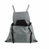 Gartenschürze mit Känguru-Tasche und verstellbaren Gurten