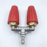 Pressure Washer Turbo Nozzle – Stainless Steel, Dual Rotating Jet & 6.35mm Quick-Connect