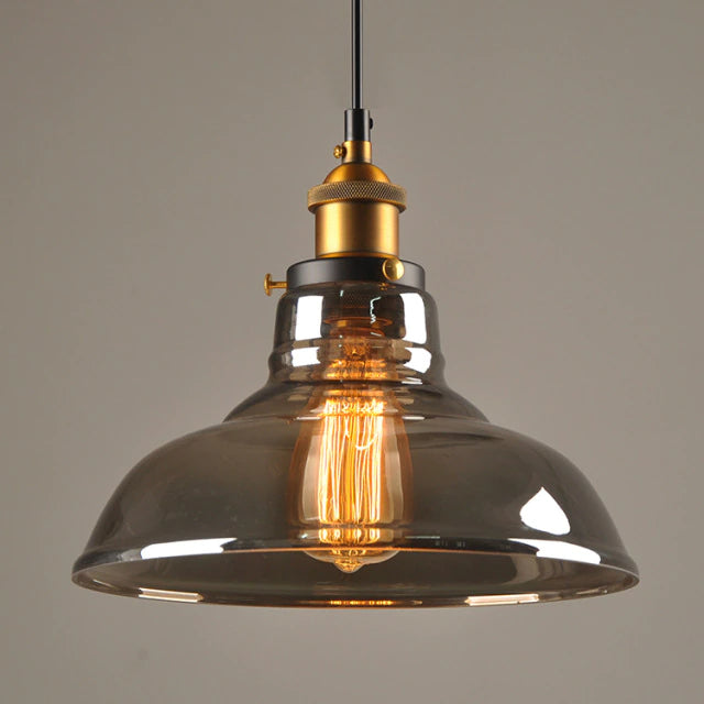 Vincent Crystal Hanging Lamp - Smoke Gray Style 3