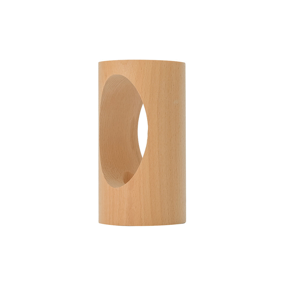Stylish LED Table Lamp with Wooden Base - Modern Home Lighting Solution