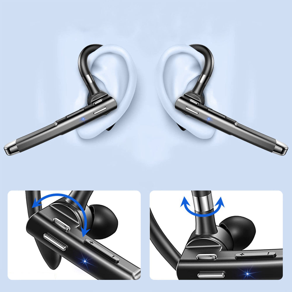 Bluetooth Headset – Dual Microphone, CVC8.0 Noise Cancelling & 72-Hour Battery