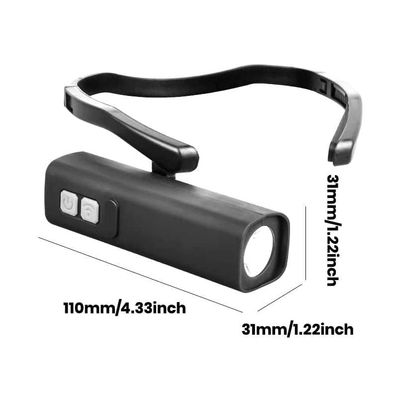 Gesture-Control LED Ear-Hook Headlamp – 1000mAh, USB-C Rechargeable & Water-Resistant