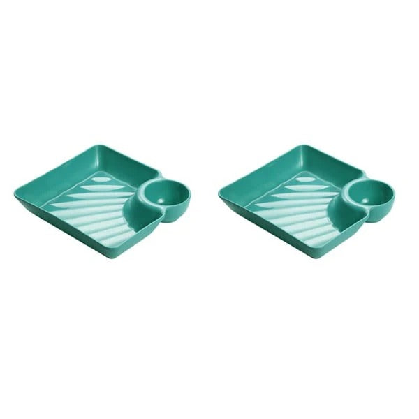 Serving Platter with Sauce Compartment – 25cm, Food-Grade & Dishwasher Safe