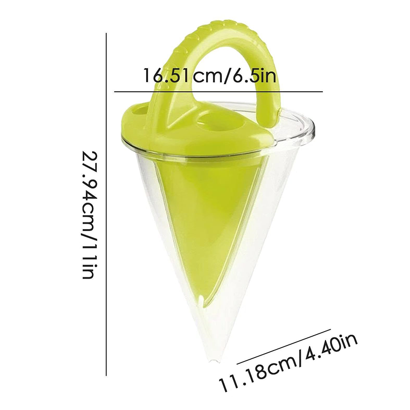 Kids' Conical Sand Castle Mold – Foldable Design, Ergonomic Handle & Non-Toxic Plastic