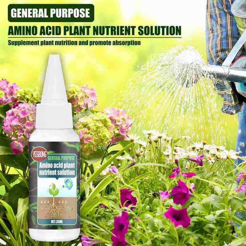 Amino Acid Plant Fertilizer – 30ml Concentrate, Growth Booster for Balcony Plants