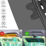 Car Sun Visor Extension – Polarized Panel, Clip-On Mount & 180° Swivel