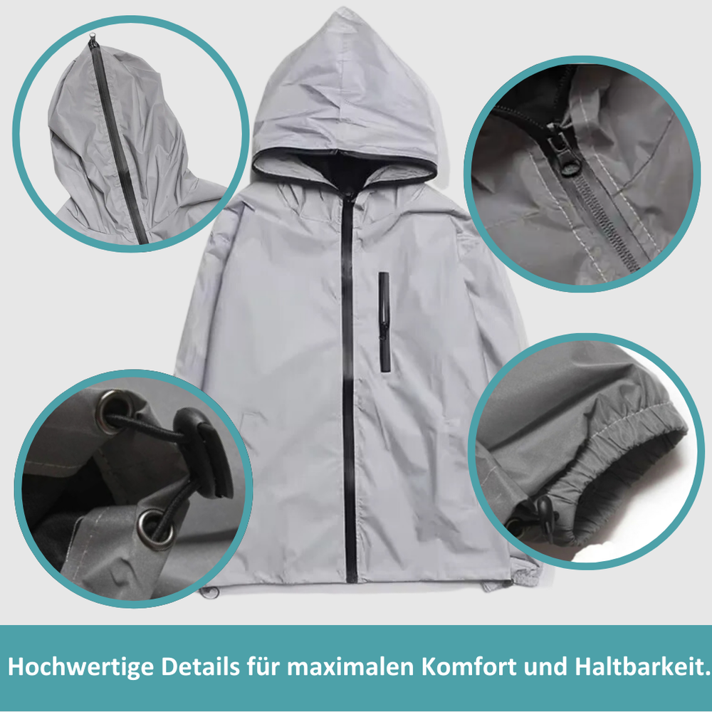LumiSafe High-Reflective Waterproof Unisex Rain Jacket
