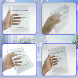 Book-Shaped Acrylic Bud Vase – Clear, Shatterproof & Modern Minimalist