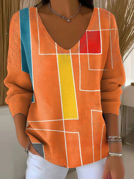 Beatrice V-Neck Pullover - Stylish Women's Knitwear for All Seasons