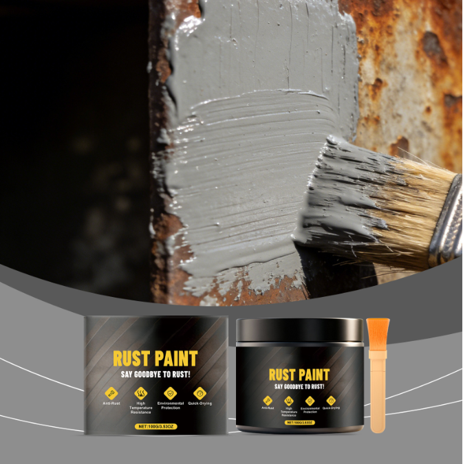 Metal Rust Converter with Brush – 100g, Fast-Drying, UV & Weather Resistant