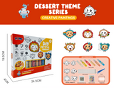 Kids Crystal Craft Kit – 30×30cm Canvas, No-Bake Glue & 9 Designs