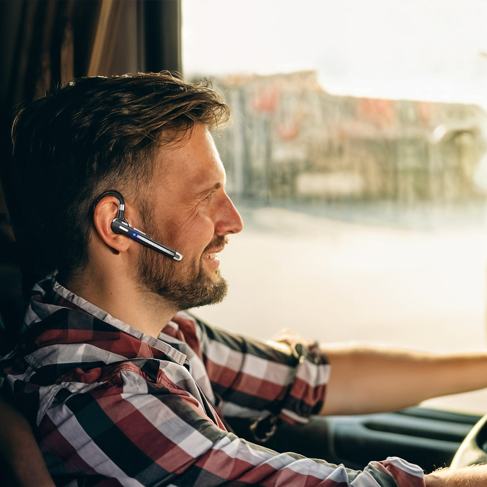 Bluetooth Headset – Dual Microphone, CVC8.0 Noise Cancelling & 72-Hour Battery