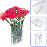 Book-Shaped Acrylic Bud Vase – Clear, Shatterproof & Modern Minimalist