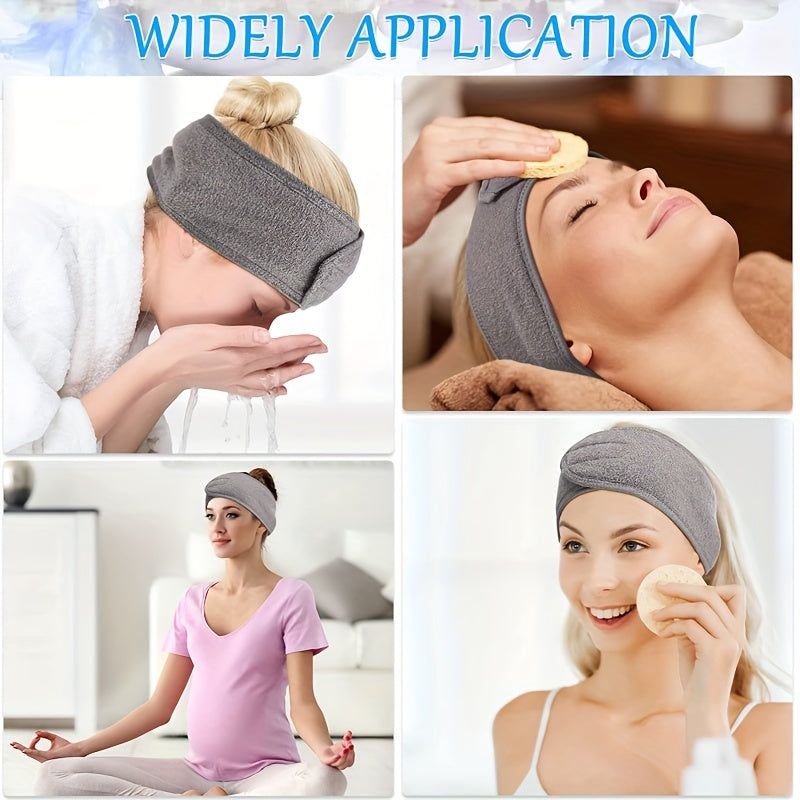 Adjustable Spa Headband – Unisex, Velcro Closure & Soft Breathable Fabric