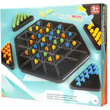 Triangle Strategy Board Game – Rubber Bands, 2-4 Players & Logic Trainer