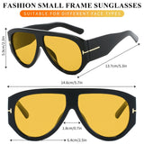 Oversized UV400 Aviator Sunglasses Bowlift