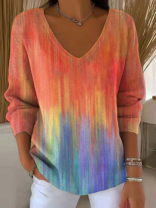 Women's V-Neck Knit Pullover