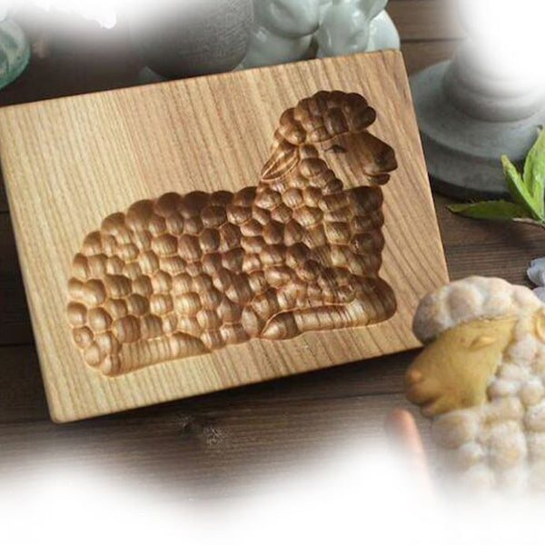 Hand-Carved Wooden Cookie Mold – Non-Stick, 20 Designs & 6–14cm