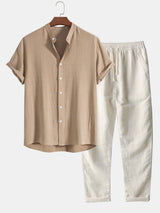 Antonio Linen Shirt & Trousers Set