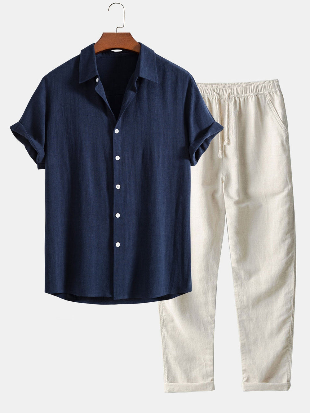 Antonio Linen Shirt & Trousers Set