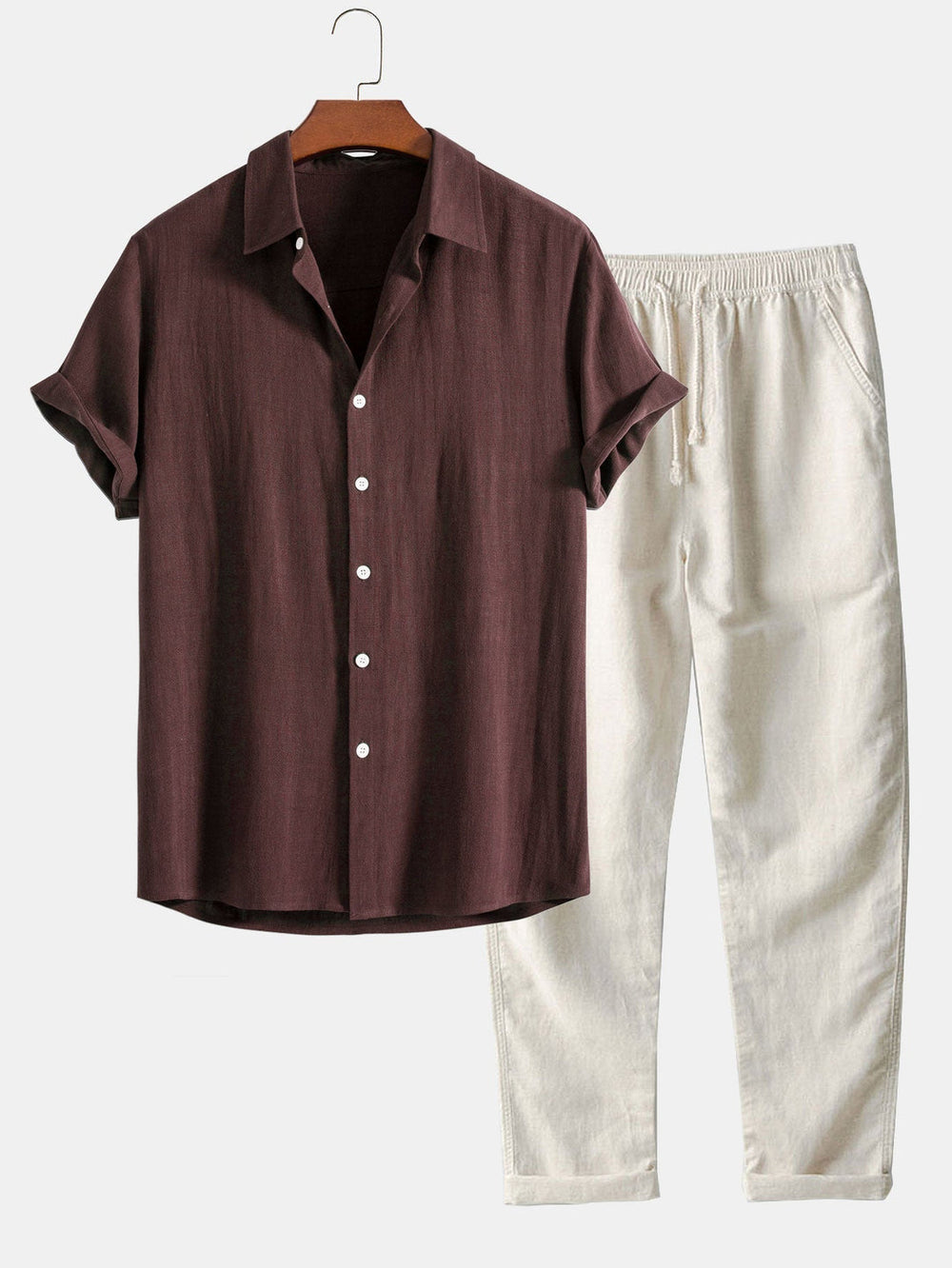 Antonio Linen Shirt & Trousers Set
