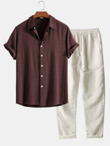 Antonio Linen Shirt & Trousers Set