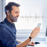 Bluetooth Headset – Dual Microphone, CVC8.0 Noise Cancelling & 72-Hour Battery