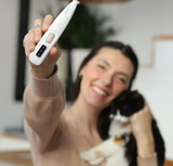 Pet Nail Clippers – Stainless Steel Blades, Non-Slip Silicone Grip, Safety Spring