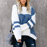 Striped Casual Women's Sweater - Juliette