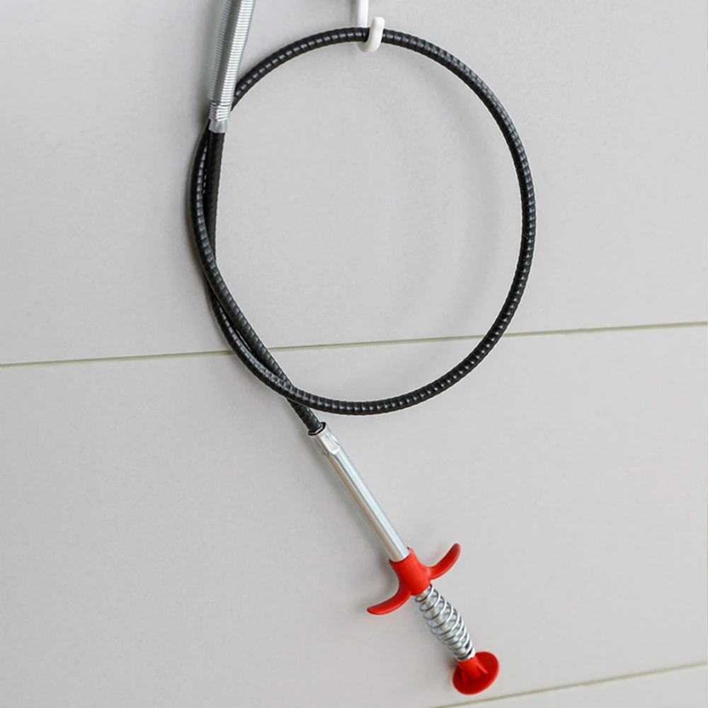 Drain Cleaner Hook Tool – Flexible Stainless Steel, 60cm Reach, Chemical-Free Hair Remover