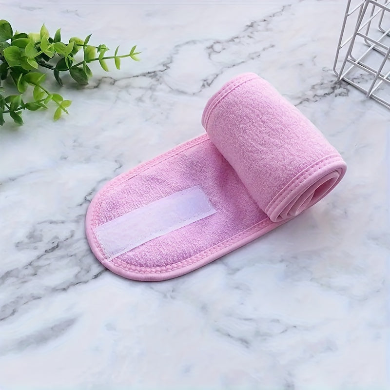 Adjustable Spa Headband – Unisex, Velcro Closure & Soft Breathable Fabric