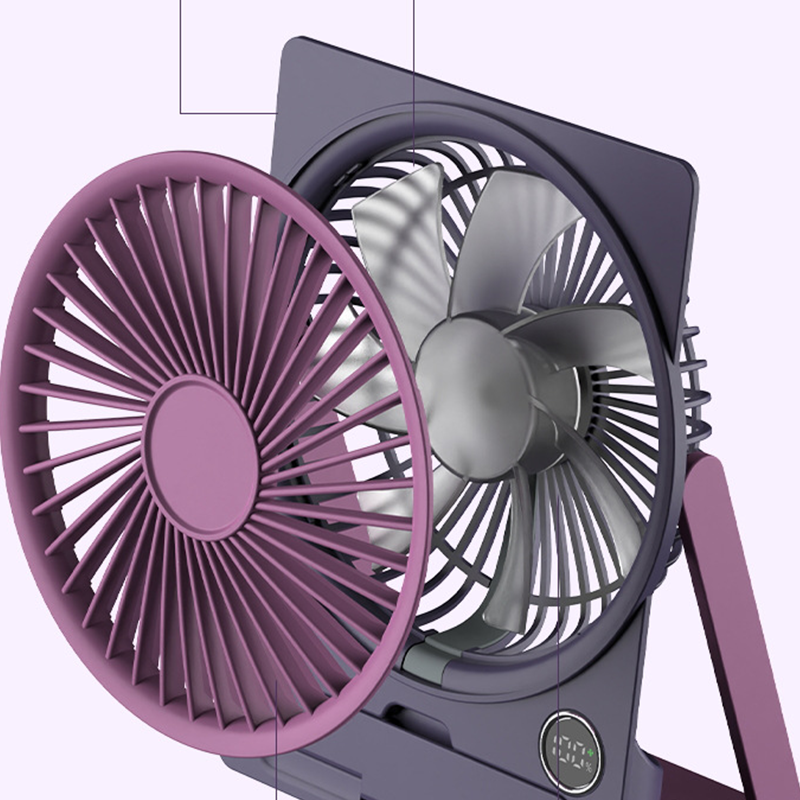 Portable USB Fan – Rechargeable Battery, Quiet Operation & Compact Design