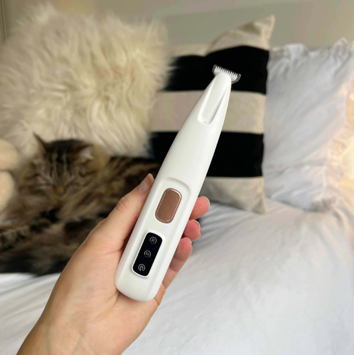 Pet Nail Clippers – Stainless Steel Blades, Non-Slip Silicone Grip, Safety Spring