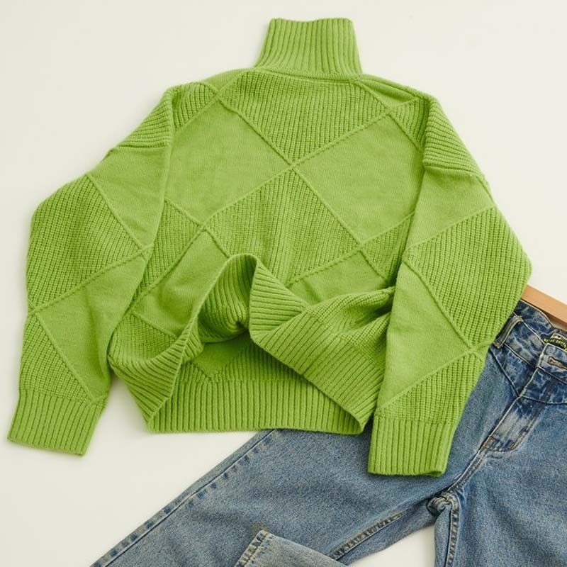 Charlotte High-Neck Pullover - Stylish & Chic Women's Sweater