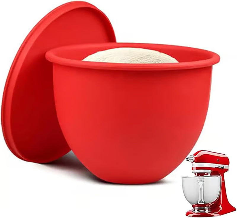 Silicone Mixing Bowl Liner for KitchenAid – 4.5-5 Qt, Non-Stick & Lid