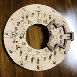 Wooden Chord Wheel – Music Theory Aid for Piano, Guitar & Keyboard