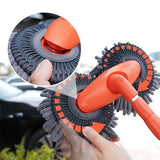 Telescopic Car Wash Mop – 80–135cm Reach, Double-Layer Microfiber Head & 360° Rotation