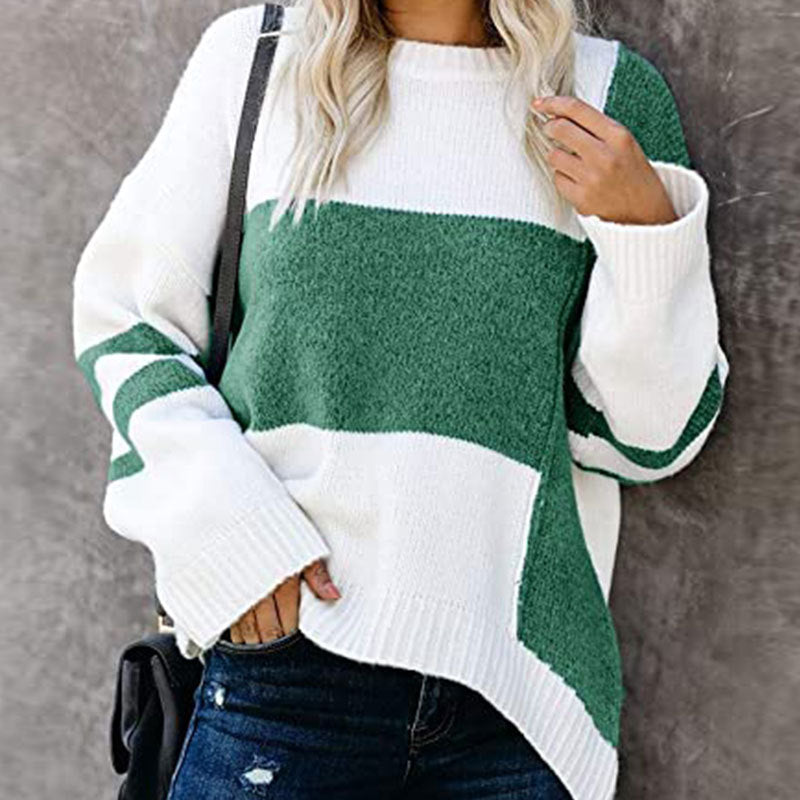 Striped Casual Women's Sweater - Juliette - 4