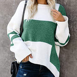 Striped Casual Women's Sweater - Juliette - 4