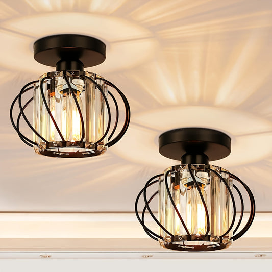 Cage Ceiling Light – Industrial Style, Modern Design & Semi Flush Mount