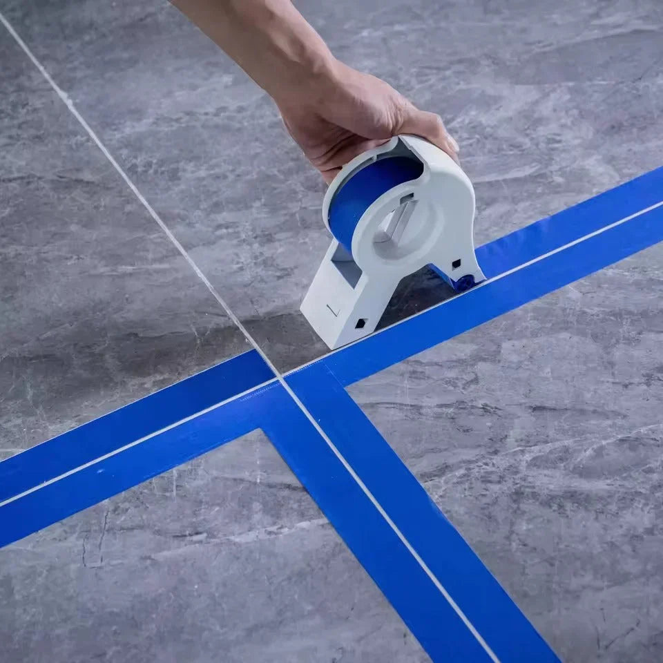 Masking Tape Applicator with Cutter – Plastic & Steel, Fits 50mm Tape, 15×6×16cm