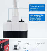 Tragbare Campingdusche USB mit Akku