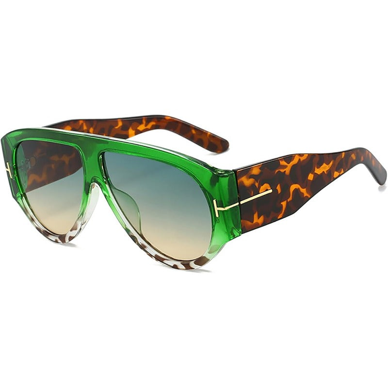 Oversized Aviator Sunglasses – Unisex, UV400 Protection & Metal Frame