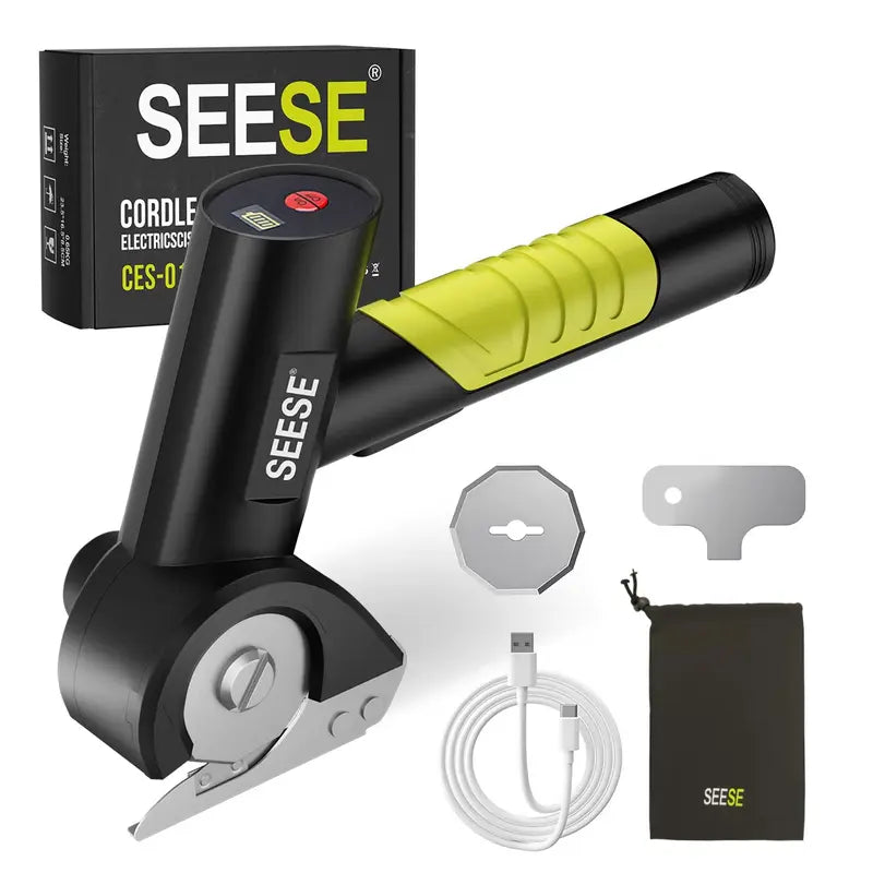 Cordless Rotary Fabric Cutter – 2500mAh, USB-C & Brushless Motor