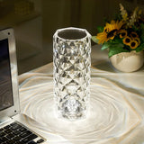 Crystal LED Touch Lamp – 16 Colors, USB-C Rechargeable & Remote Control
