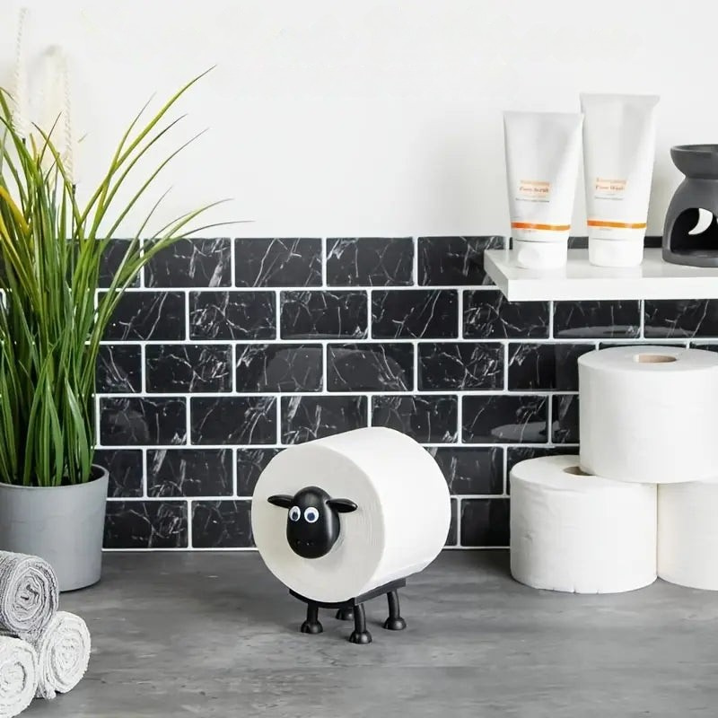 Enhanced Product Title: **Schaf Toilettenpapierhalter – Stilvolles Freistehendes 2er-Set für Badezimmerdekoration** 

This title includes keywords that are likely to improve search visibility while also emphasizing the product's decorative aspect.