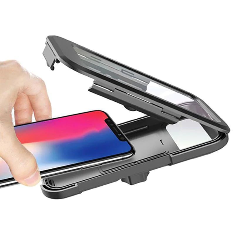 Waterproof Bike Phone Mount – 15W Wireless Charging, 5000mAh, Fits 4.5–6.8 Inch Phones