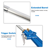 Optimized Product Title: **Druckluftpistole mit langem Düsenrohr – Ideal zur Reinigung schwer zugänglicher Stellen | Hochleistungs-Luftkompressor-Zubehör** 

This title includes relevant keywords for better visibility on Google Shopping while clearly desc