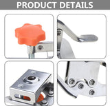 Door Hinge Drill Jig – Stainless Steel, Adjustable Edge Guide for 1-3cm Boards