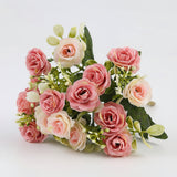 Mothers Day Artificial Flowers Hanging Rose Basket Patio Decor